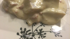 Batata assada ao molho branco