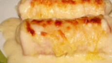 Enroladinho de banana com creme de milho