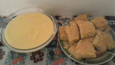 Curau e bolo de milho verde cremoso facil