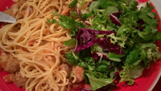 Macarrão com linguiça