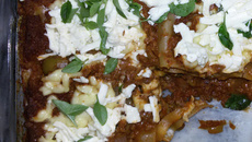 Lasanha de soja e queijo minas light