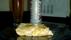 Torta recheada com molho bechamel