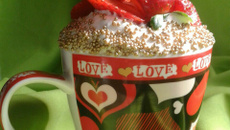 Bolo de chocolate na caneca