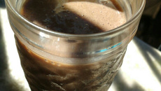 Vitamina de banana com café