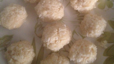 Brigadeiro fit de coco de micro-ondas