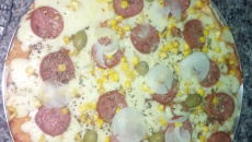 Pizza de pão de forma