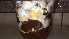 Taça pavê de brigadeiro