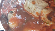 Peixe cozido (surubim)