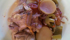 Frango ao vinho tinto