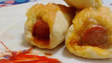 Bib´s dog - esfiha semi-aberta de salsicha