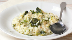 Risoto de brócolis cremoso 
