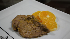 Bistequinha com laranja