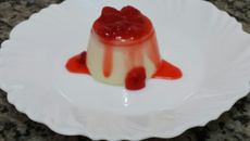 Pudim de creme de leite (Panna Cotta)