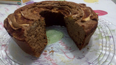 Bolo de milho sem trigo, açúcar e gordura