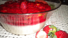 Morangos ao creme de leite