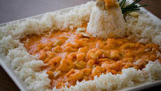 Estrogonofe de Camarão