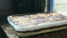 Pavê de bolacha maisena