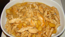 Simples Frango com Maçãs