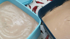 Sorvete de chocolate simples