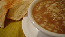 Sopa de feijão (Restaurante Arabesco)