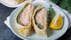 Salmão Wellington na air fryer