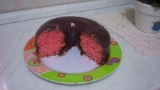 Bolo prático de morango