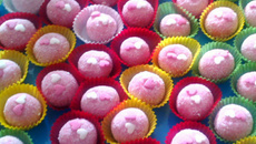 Docinhos de morango para festa