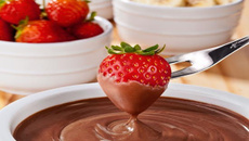 Fondue de chocolate de creme de ricota Polenghi
