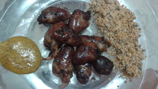 Coração de galinha ao forno