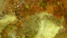 Bolo de carne moída recheada