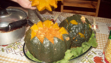 Abóbora deliciosamente recheada