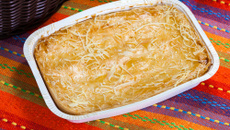 Torta de frango com mussarela