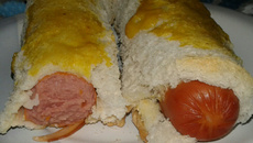 Enroladinho de salsicha