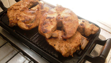 Posta de meca na chapa