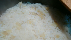 Arroz com batata doce