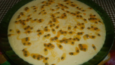 Mousse com suco de polpa