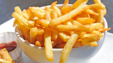 Batata frita na panela de pressão