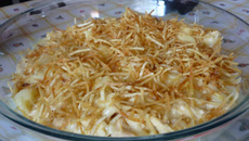 Frango desfiado com requeijão