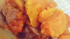 Lingüiça com abóbora