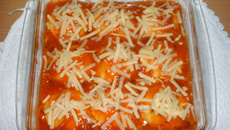 Nhoques de mandioca recheados com cogumelos