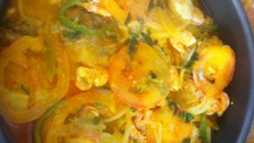Moqueca de tilápia e camarão