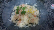 Risoto de camarão divino