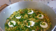 Arroz com costelinha de porco