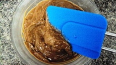 Ganache falso de cacau em pó