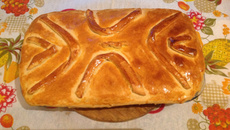 Empadão de frango e palmito