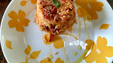 Arroz com linguiça