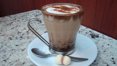 Café gelado com sorvete