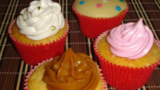Cupcakes de baunilha
