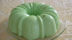 Pudim gelado de limão