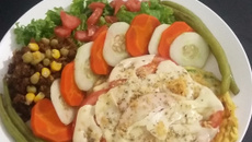 Omelete pizza de frigideira light!